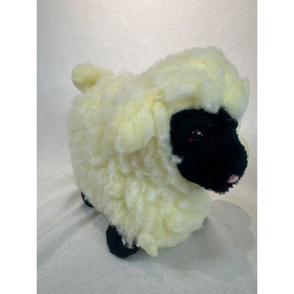 Vintage Sotti-Huggy Lamb Sheep Plush Toy Made in Korea Realistic 10" Long - Picture 2 of 8